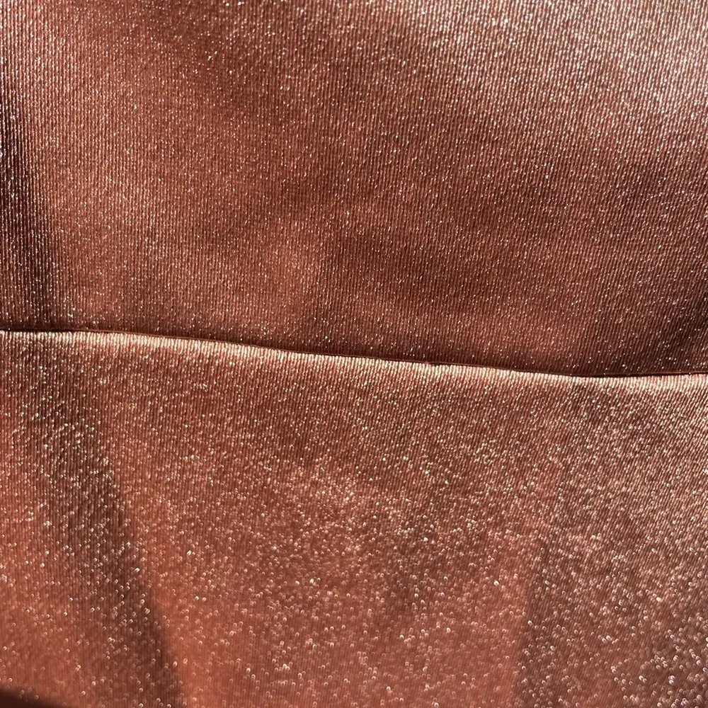 🎉🎁Holiday Party Steal🎁🎉 ROSE GOLD shimmer faux-wrap dress - Picture 6 of 6